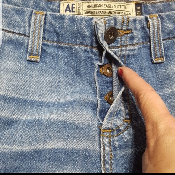 AMERICAN EAGLE STRETCH JEANS SHORTS DENIM FESTIVAL - Picture 4 of 6